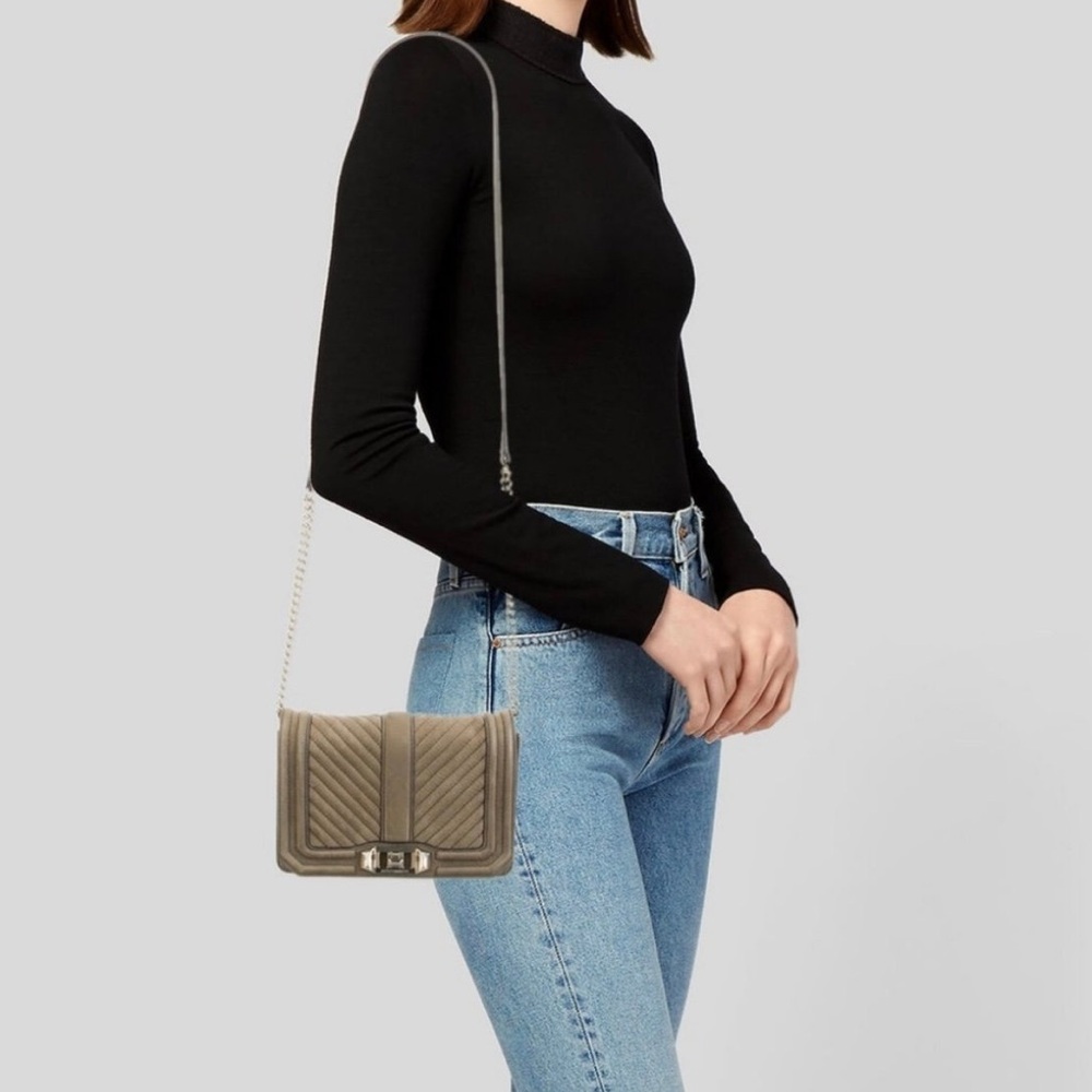 🛍️ Rebecca Minkoff Olive Green Small Crossbody Bag